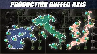 [HOI4] What if Axis had all production techs? - HOI4 Timelapse