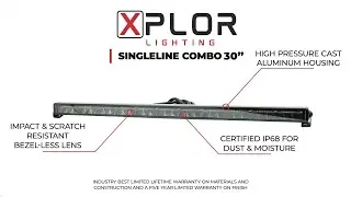 Go Rhino XPLOR Lighting - 30" SINGLELINE COMBO Light Bar