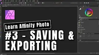 Learn Affinity Photo #3 - Saving & Exporting