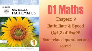 Exercise 9B Question number 1,2 D1 Maths || Chapter 9 || O-levels|| D1 || 7th edition