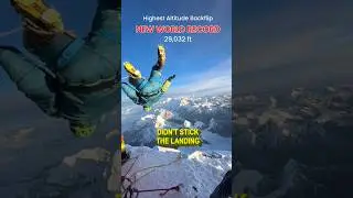 Epic Disrespect: Man Flips Off Everest  #shorts