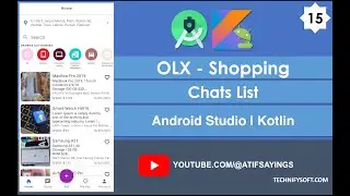 OLX Shopping | 15 Chats List | Android Studio | Kotlin