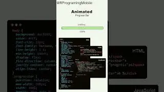 CSS Animated Progress Bar || Using HTML CSS And Animation property 