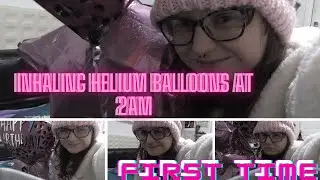 My First Time Inhaling Helium Balloons! -  Madalada Munden
