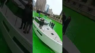Yes, the river really IS that green 😄☘️