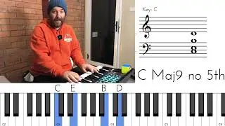 Open and Closed Voicings for jazz piano
