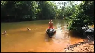 Riding a Water Buffalo in Laos !!!