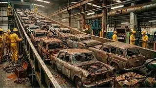The Fascinating Process of Turning Scrap Cars Into New Steel Products