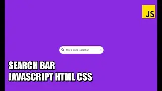 Search Bar JavaScript HTML CSS | How to make search in website?