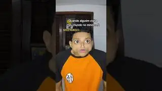 QUANDO MOSTRO MEU MUNDO MINECRAFT #shorts #minecraft