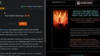 Radio Earning on GG2U
