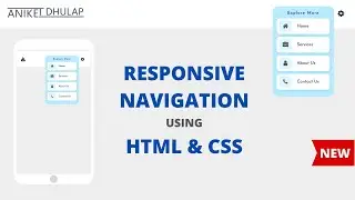 Responsive Navigation Menu Bar Tutorial | Create Navbar | HTML CSS | 2021