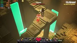 Minecraft Dungeons PC gameplay, Ryzen 3400g, Vega 11 Graphics, 16GB ram