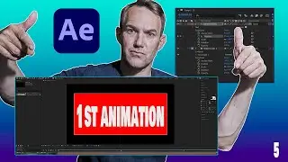 1st Animation AFTER EFFECTS TUTORIAL - After Effects complete course (Part 5)