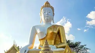 Wat Phra That Doi Kham (The big Buddha of Chiang Mai)  Thailand and Qatar #4
