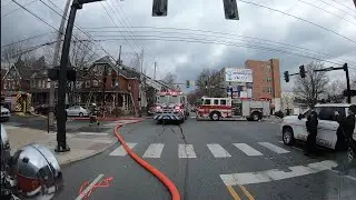 Rescue 50 *Ride Along* RIT on Working Fire Dispatch Assisting Lancaster City (Screaming Q and Horn!)