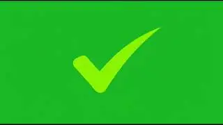 Correct Tick Sign Animation Green Screen Effect | FX Green Screen | No Copyright | Free Download