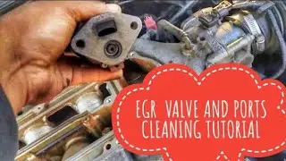 HOW TO CLEAN OR REPLACE EGR VALVE AND PORTS TUTORIAL P0401 P0404 P0406