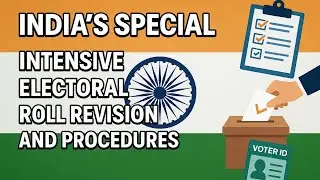 भारत की मतदाता सूची || India's Special Intensive Electoral Roll Revision and Procedures || SIR