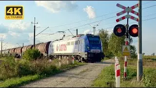 TRAIN REVIEW of YEAR 2023 | BEST RAILROAD CROSSINGS - 4K