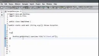 Java How to open PDF file from Hard Disk