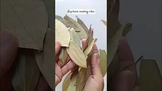 Diy keychain from dry leaves | keychain making | #short #diy #keychain