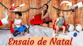 FOTO de NATAL em casa, montando cenário de natal, fotos de natal com o bebe, mini ensaio de natal