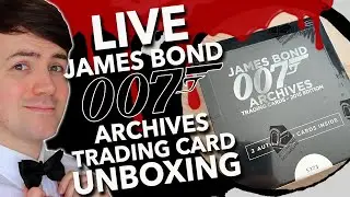 LIVE UNBOXING | James Bond Archives Trading Cards | INCLUDES AUTOGRAPHED CARDS