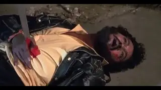 Flying sword falls in guy's navel