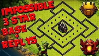 CLASH OF CLANS | TOWN HALL 9 BEST TROPHY PUSH BASE+DEFFENCE REPLYS | IMPOSSIBLE 3 STARS