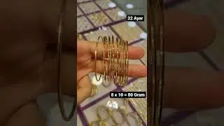22 Ayar İşçiliksiz Bilezikler 