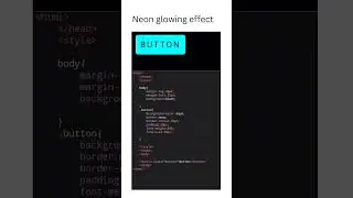 neon effects in css.. button hover effects 
