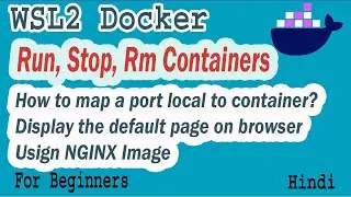 DevOps WSL Docker Running Container Part-03 | mapping ports | Container With Port