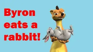 Byron eats a rabbit!