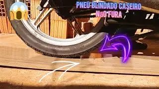PNEU que não (FURA) INVENÇÃO  caseira para moto (com câmera de ar) minha INVENÇÃO
