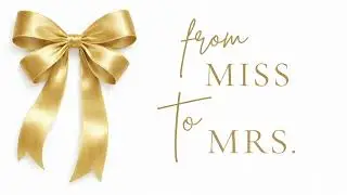 2 Hour Gold Bridal Shower & Bachelorette Wallpaper | From Miss to Mrs | No Music