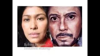 Robert Downey jr. makeup
