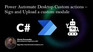 Signing a Power Automate Desktop custom module