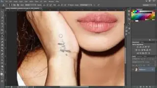 How to Remove Tattoo in Photoshop [Adobe Photoshop CS6 Tutorial] feat. Priyanka Chopra
