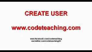 CREATE USER