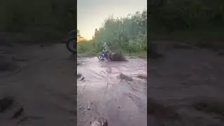 When the hole is deeper then expected… #darzrt #ttr90 #ttr110 #yamaha #ttr90yamaha #fyp #foryou