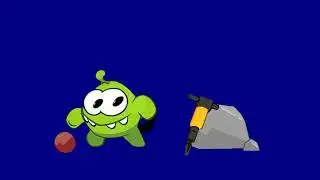 OM NOM BLUE SCREEN | GREEN SCREEN