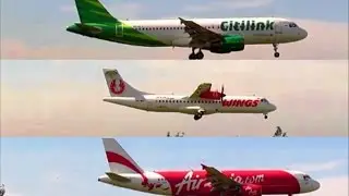 Landing and Take Off at Jogjakarta International Airport (JOG) :  Citilink, Wings Air, AirAsia