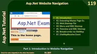 Website Navigation | Part 1 - Introduction | Asp Net Tutorial #119
