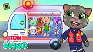 Ah, não! AMBULÂNCIA LOTADA 🩺🚑 Talking Tom & Friends: Mundo (Vídeo de Jogabilidade)