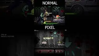 FNF Overdue Normal vs Pixel | MARIO MADNESS V2
