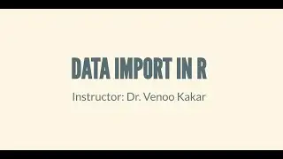 Importing Data in R