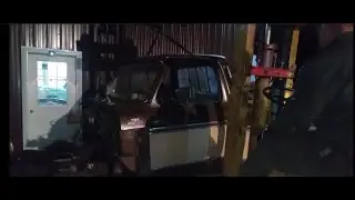 Vintage Ford Truck Cab Removal