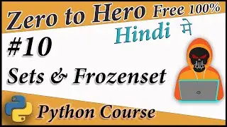 Sets , FrozenSets in Python & Some Sets Methods || Python Free tutorial #10 || Death Code