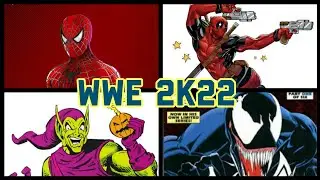 WWE 2K22 Spiderman/Deadpool VS. Green Goblin/Venom (Legend)